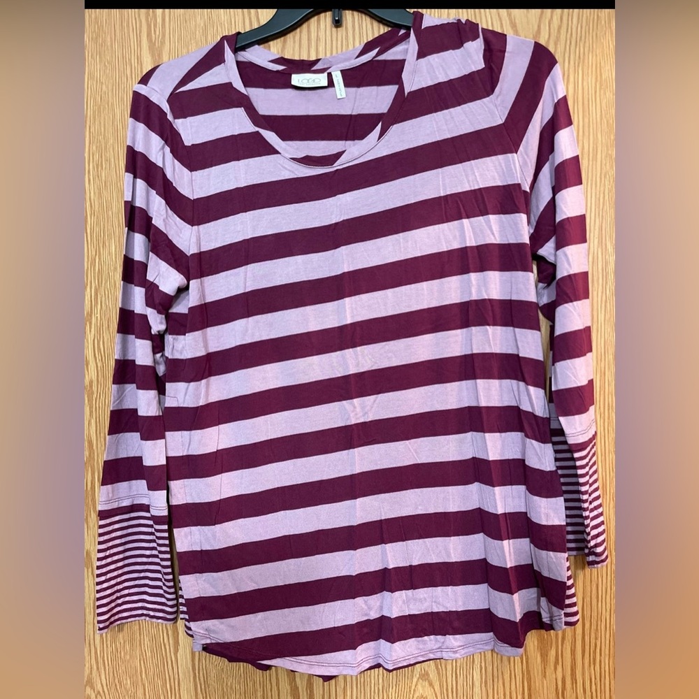 Purple stripe long sleeve